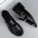Men's Summer New Sandals, Flat Lightweight Slippers, Outdoor Fashion Roman Beach Shoes For Middle-aged Men,_vogvips.com