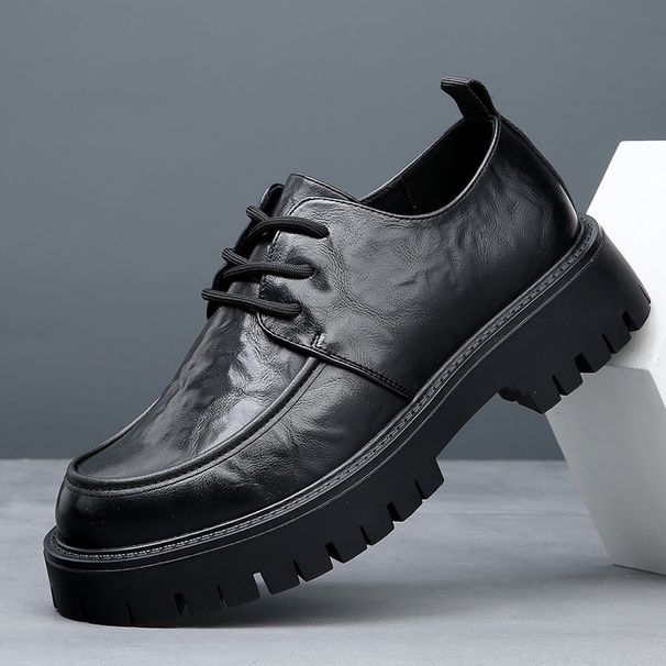 TerraStride Hollow For Men, Summer New Trendy Veratile Thick-Soled Buine Breathable Caual Genuine Leather Large Size Men'_vogvips.com