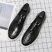 Extra Large Size Panel 45 Casual British Loafers Trendy 46 Slip-On Men's Leather Shoes 47_vogvips.com