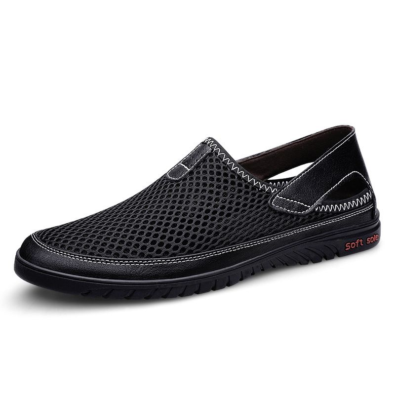 Large Size Casual Men's Shoes Men's Shoes Mesh Shoes Lazy Shoes Mesh Shoes Men_vogvips.com