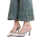 High Apricot Toe Elegant Spring Rhinestone 2025 Pointed Sandals Shoes Niche Closed- Closed-Toe Heels Single Fairy Summer French_vogvips.com