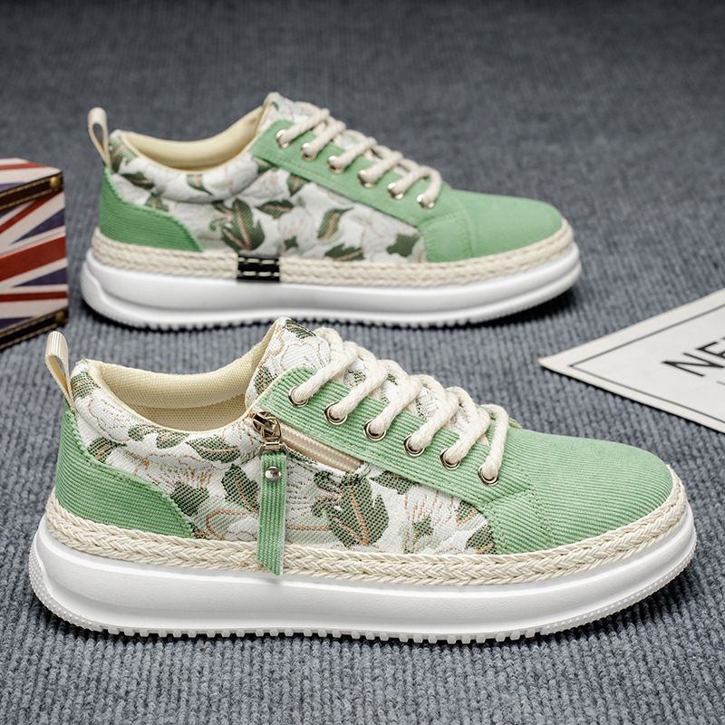 2026 Spring New Men's Casual Canvas Shoes Teenagers Classic Color Casual All-match Men's Shoes Retro Fresh_vogvips.com