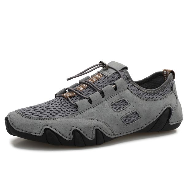 New Men's Shoes Mesh Shoes Breathable Sports Men's Casual Shoes Leather Shoes Versatile Trend Shoes_vogvips.com