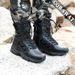 Combat Boots Mountaineering Hiking Camping Training Shoes Black High-top Tactical Boots_vogvips.com