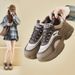 Daddy Shoes Female Student Sports Running Casual Shoes Platform Heightening Shoes_vogvips.com