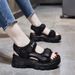 Velcro Daddy Sandals Women's Season Platform Muffin Shoes Sports Soft Sole Beach Casual Women's Sandals_vogvips.com