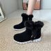 Women's Shoes Winter Snow Boots With Thick Fleece Lining, Low Heel, Round Toe, And Rubber Sole For Casual Comfort And Warmth_vogvips.com