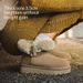Women's Shoes Horn Buckle Wool Mouth Sheepskin Fur Thick Bottom Snow Boots Women's Short Tube Thick Warm Plus Velvet New Winter_vogvips.com
