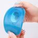 Blue Transparent Gel Heel Pads – U-Shaped Cushion For Shoes (Non-Slip TPR, All-Season, Unisex, Sizes 34-44)_vogvips.com