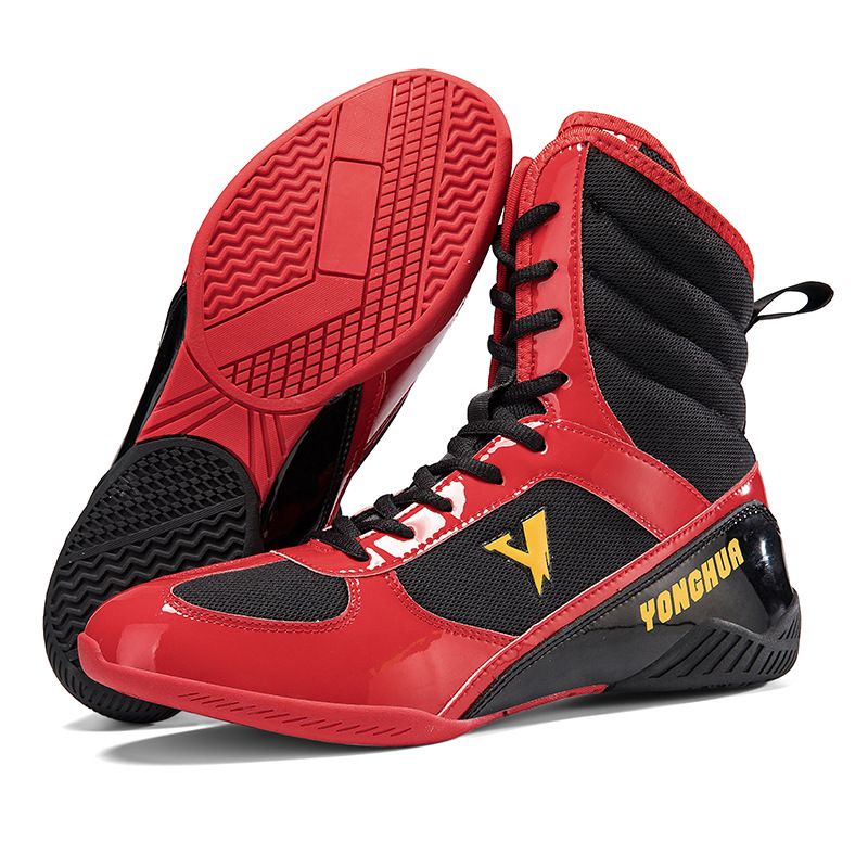 Boxing Shoes Wrestling Shoes Soft Fitness Comfortable Non Slip Training Competition Shoes Indoor Training Shoes High Top Shoes_vogvips.com
