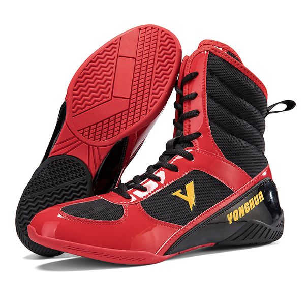 Boxing Shoes Wrestling Shoes Soft Fitness Comfortable Non Slip Training Competition Shoes Indoor Training Shoes High Top Shoes_vogvips.com