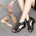 Leather Roman For Women Summer 2025 New Soft Sole Mom Fashionable Outdoor Women's Sandals Wedge Heel Shoes_vogvips.com