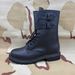 European Warm Series French Style Double Buckle Goodyear Craft Men's Leather Boots With Diamond-Shaped Rubber Sole Direct From Factory_vogvips.com
