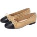 Brand 1 2026 New Genuine Leather C Small Fragrance Style Flat New Shallow Comfortable Round Toe Color Block Fashion Bowknot Ba_vogvips.com