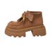 2025 Vintage Thick-Soled Martin 2025 Autumn New Fashion Versatile Suede Platform Short Motorcycle Boots For Petite Women_vogvips.com