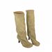 Winter Street Style Round Toe Knee-High Women Boots Punk Thin High Heels Shoes Female Long Booties Atos De Mujer_vogvips.com