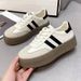 Women's Chunky Sneakers Retro Platform Shoes Breathable Mesh Lace-Up Casual Fashion White & Black Trainer Shoes For Women_vogvips.com