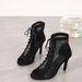 Large Size 2025 Summer Cool Boots For Women, Sexy Fishing Net Straps, Slim High Heels, Fish Mouth Sandals_vogvips.com