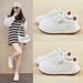Little White Shoes Female Students Thick-soled Heightening Shoes Sports Board Shoes Casual Street Shoes_vogvips.com