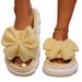 Thick-soled Linen Slippers For Women, Suitable For All Seasons, Non-slip, For Indoor And Outdoor Use, Fluffy Maternity Cotton Slippers_vogvips.com