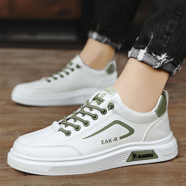 Leather Panel Shoes, Canvas Shoes, Casual Shoes, Korean Version, Student Shoes, Men's Shoes, Trendy Shoes, Four Seasons_vogvips.com