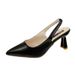2023 Spring/Summer New Pointed-Toe High Heels Women, Thin-Heeled Sandals, Backless Shallow-Toe Closed-Toe Single Shoes_vogvips.com