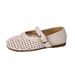French Retro Mary Jane Shoes Fairy Style Versatile Breathable Hollow Word With Single Shoes_vogvips.com