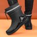 Single Shoe Drawstring Waterproof Rain Boots Sizes 39-44_vogvips.com