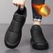 Men's Shoes Men's Winter New Style Plus Velvet Thick Warm Waterproof Slip On Cotton Shoes Thick Sole Leisure Outdoor Work Snow Boots_vogvips.com