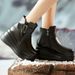 ShoeVault Wedge Thick-Soled Short For Women, Platform Sole Women's Shoes, 2024 Winter New Style, Fleece-Lined Martin Spring Autumn_vogvips.com