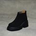 2024 Autumn Winter New Women's Thick-Soled Martin Round Toe Versatile Fashion Short Boots With Fleece And Thickened_vogvips.com
