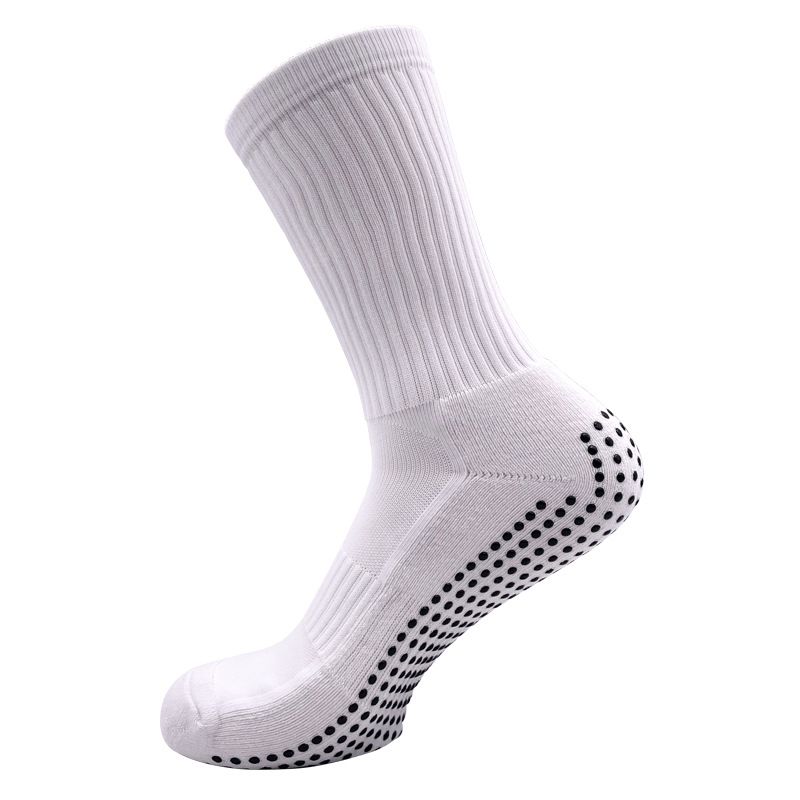 Shoe Accessories Men's Professional Non Slip Football Socks Thick Towel Bottom Sweat Absorbent Breathable Mid Tube Socks Full Palm Dotted Sports Socks_vogvips.com