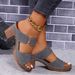 Foreign Trade European And American Style Chunky Plus Size Women's Sandals 2024 Summer New Casual High Heel Comfortable_vogvips.com