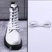Shoe Accessories leather shoe laces flat men's and women's Martin boots sports casual white black brown khaki shoe laces_vogvips.com