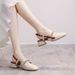 Baotou Women's Summer Casual Outer-heeled Thick-soled High-heeled Stylish French-style Lace-up Shoes With Skirt Matching_vogvips.com