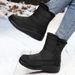 Women's Outdoor Snow With Fleece Lining Thickened Cold-Proof Warm Winter Shoes Cotton Cross-Border Long Boots_vogvips.com