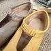 Women’s Shoes New Sheepskin Shallow Mouth Flat Shoes Casual Slip On Slim Grandma Shoes Pointed Elastic Loafers_vogvips.com