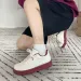 Thick Soled Low Cut Round Toe Board With Mesh Breathability Retro Casual Comfort Anti Slip Wear Resistant Sports Shoes_vogvips.com