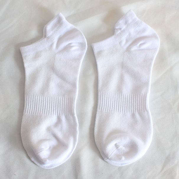 Men's socks large size sports socks lifting ear mesh boat Socks spot wholesale student running socks solid color socks men_vogvips.com