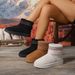 Winter New Style Fleece And Thickened Warm Short-top Snow Boots For Casual Women_vogvips.com