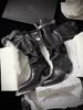 Pointed Toe Large Barrel Circumference Pile Pile Boots,design,retro Western Cowboy Boots, Thick Heel, Spicy Girl,trendy Feel,long Leg Boots For Women_vogvips.com