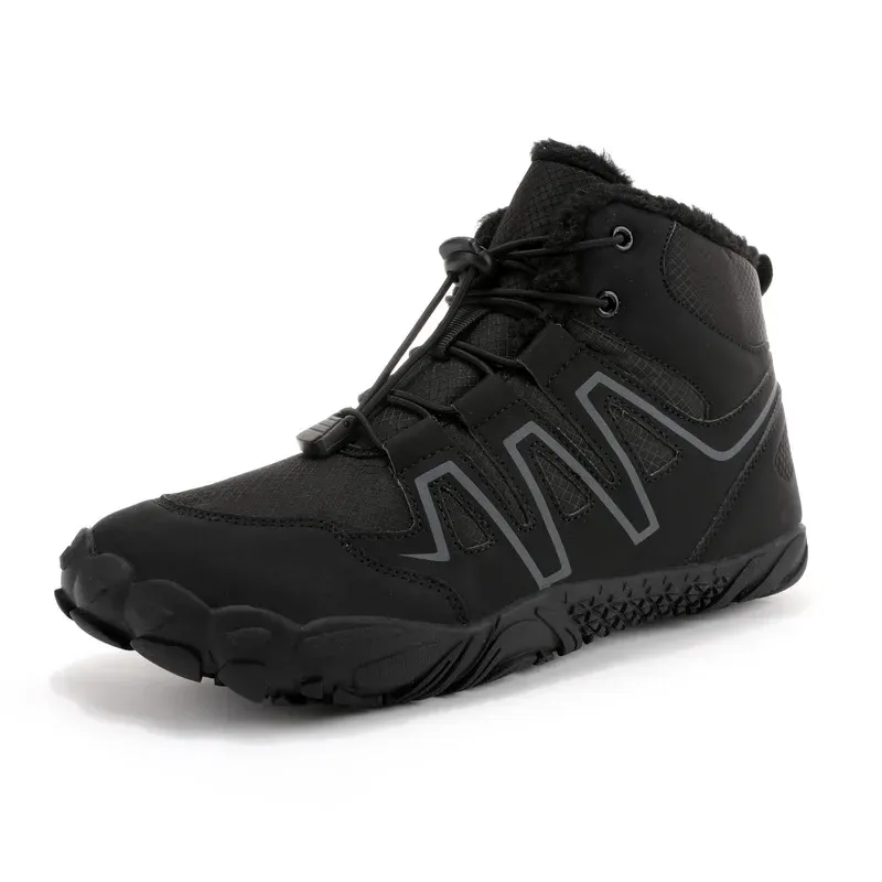Winter Snow Boots Men Shoes Women Anti-slip Warm Soft Plush High-top Casual Shoes Flat Durable Outdoor Hiking Shoes Men_vogvips.com