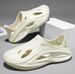 Men's Summer Soft Sole Clog Sandals With Cushioning, Sports Coconut Beach Closed-Toe Lightweight Slippers For Men_vogvips.com