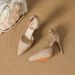 Stylish High-end Waterproof Platform Pointed-toe Studded High-heeled Shoes For Women, 2025 New Model, Thin Heel, Ankle_vogvips.com