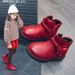 Children's Fall And Winter Girls' Plus Veet Soft Bottom Baby Boots_vogvips.com