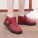 Winter New Shoes With Fleece Lining, Thickened Warm, Women's Snow Boots, Cold-Proof, Waterproof, Lightweight, Non-Slip,_vogvips.com