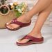 New Casual Women's Shoes Sandals Retro Car Line Non-slip Light Soft Sole Comfortable Slippers_vogvips.com