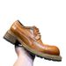 Genuine Leather Washed European And American Business Casual Brogue Round Toe Carved Wedding Shoes Men Height Increasing_vogvips.com