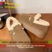 Slip-On Cold-Resistant Snow Boots For Women 2024 Winter New Retro Thick-Soled Fleece-Lined Thickened Warm_vogvips.com
