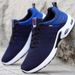 Men's Big & Tall Breathable Air Cushion Sneakers Wide Width Knit Running Shoes For Wide Feet_vogvips.com